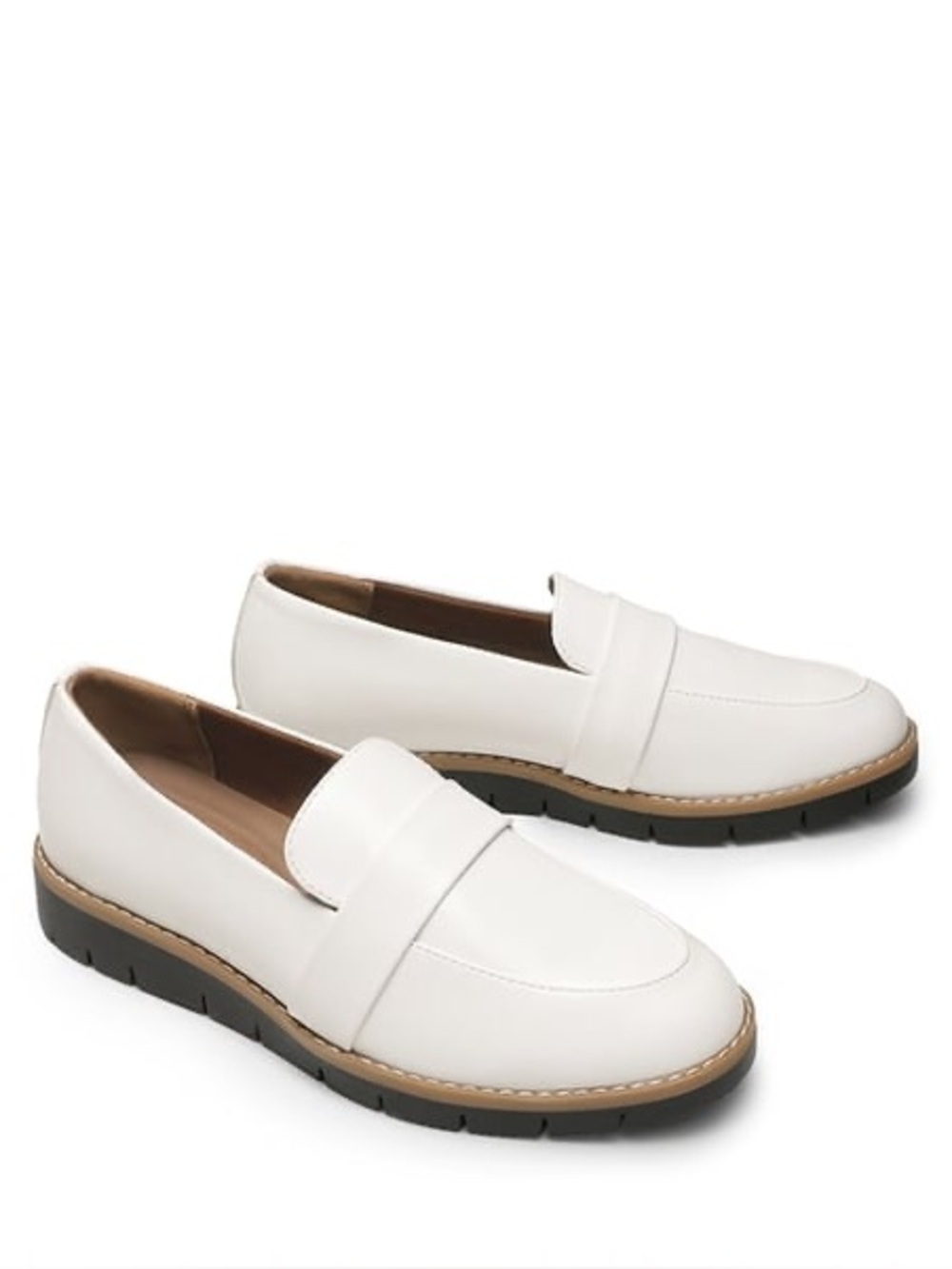 Dream Pairs Vegan Leather Loafers in White